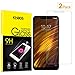 for Xiaomi Pocophone F1 Screen Protector, [2 Pack] KHAOS Tempered Glass Screen Protector for Poco F1 9H HD-Clear Ant-Scratch Glass Protector