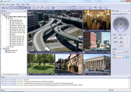 Luxriot Advance VMS Software: Supports 16 Cameras and 5 Remote Connections
