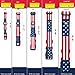 American Flag Dog Collar in 5 Different Sizes Classic (Medium)