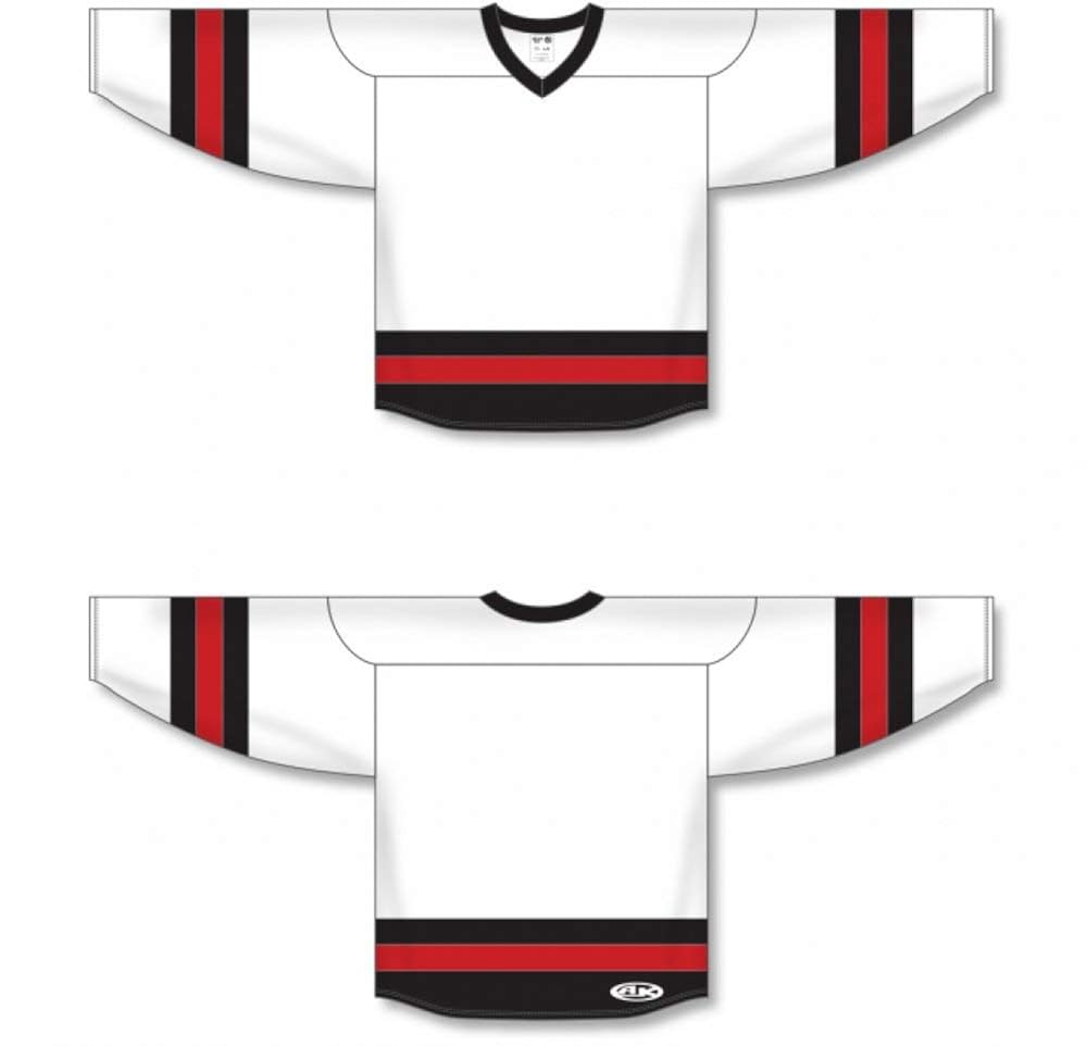 black red and white hockey jerseys
