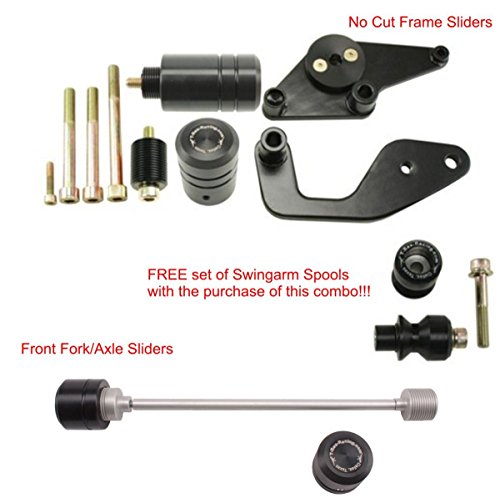 T-Rex Racing 11 - 16 Kawasaki Ninja 1000 Z1000S Front Axle Frame Spools Sliders Combo
