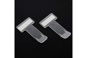 CYF 2Y Transparent Car Vehicle Windscreen Parking Ticket Clip Permit Pass Holder Gadget with Adhesive Pads (2)