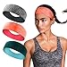 3 Pack Workout Headbands for Women - Sweat Wicking Hair Bands for Sports Fitness Yoga Running Elastic Non Slip