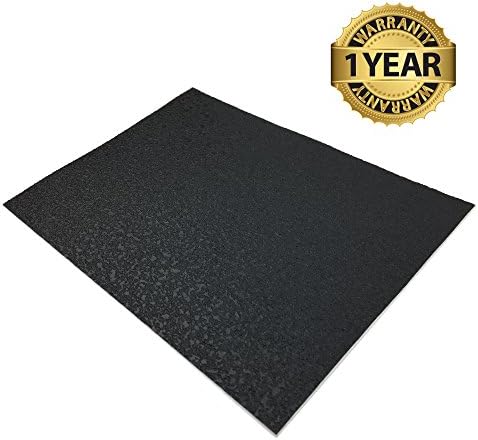 BLACK WING GRIPS Gun Grip Tape Wrap Rubber Material, 5" x 7" Sheet, Black (Rubberized Grip)