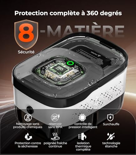 18-IN-1 Steam Cleaner【99.99% Germs Eliminated – German SPJ Technology】【9S Turbo Steam – Intelligent Turbo Steam System】Versatile Steam Cleaner, Floor Steam Mop – Home and Kitchen