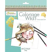 Avenue Mandarine GY077C Wild 3 Colouring Book, Multi-Colour