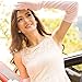 Nappaglo Women's Long Sunscreen Driving Gloves Touchscreen Cotton Outdoor for Summer UV Protection (Pink (Touchscreen))