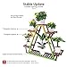 Pine Wood Plant Stand Indoor Outdoor Carbonized Triangle 6 Tiered Corner Plant Rack Shelf Holder for Balcony Garden Flower Pot Storage Organizer (Large,Upgrade Screw with Nut Gasket Heavy Duty,Stable)thumb 2