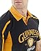 Guinness Signature Performance Rugby Jersey, Large - Grey/Mustard Short Sleeve Polyester Polo Shirt