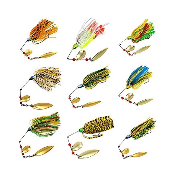 Easy-Catch-10Pack-184g064oz-Mixed-Wonderfull-Colors-Fishing-Hard-Spinner-Baits-Lures-Kit-Spinnerbait-Pike-Bass-with-Hand-Holographic-Painted-Blades-for-Saltwater-Fishing Easy-Catch-10Pack-184g064oz-Mixed-Wonderfull-Colors-Fishing-Hard-Spinner-Baits-Lures-Kit-Spinnerbait-Pike-Bass-with-Hand-Holographic-Painted-Blades-for-Saltwater-Fishing