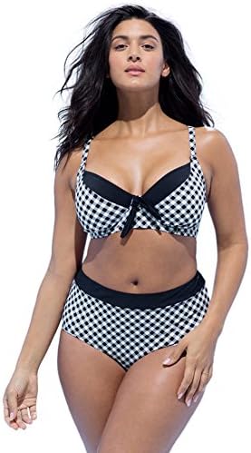 Swim Sexy Women's Captain Check Underwire Bikini 14 Multi