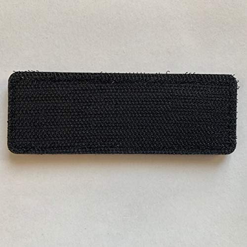 uuKen Small Security Tab Black and White Tactical PVC Morale Patch 4x1.4 inches with Hook Fastener Back for Jacket or Enforcement Plate Carrier or Tactical Vest and Uniforms