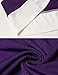 ANGVNS Women Winter Color Block Patchwork 3/4 Sleeve O Neck Pullover Dress, Purple, Large