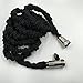 Durark 25-Feet Expandable Hose with Brass Fittings and Shut-off Valve, Black