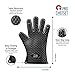 ProChefSet Non Slip BBQ Grilling Gloves and Digital Thermometer - Black