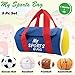 Etna My Sports Bag, Plush Toy Play Set - Toddler Sensory Toys with Plush Balls That Make Sports Sounds and Cheers -Includes Sports Bag Plush Basketball Plush Baseball Plush Soccer Ball Plush Football