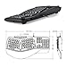 Perixx PERIBOARD-512II B, Ergonomic Split Keyboard - Black - Wired USB Interface - Natural Ergonomic Design - Bulky Size 20.16