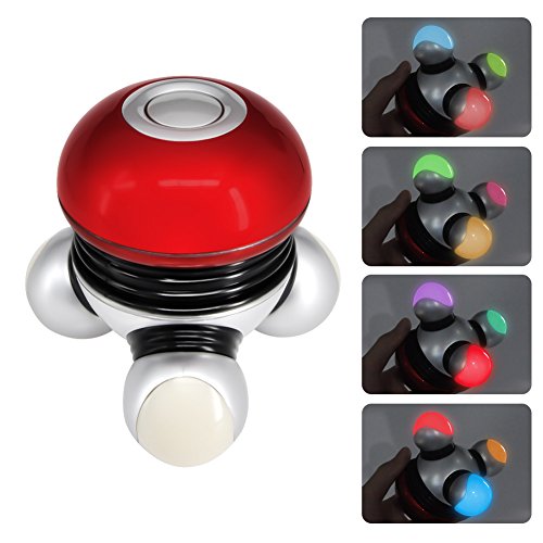 Mini Massager Battery Operated Portable Body Vibrating Massage with Led
