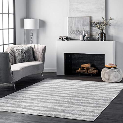 nuLOOM Tristan Contemporary Area Rug, 4' x 6', Grey