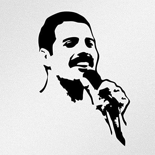 Amazon Com Wall Decal Freddie Mercury Portrait Vinyl Decal Sticker Made In The Usa Custom Color Home Kitchen