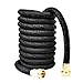 Crenova 50ft Extendable Hose Garden Hose with Double Latex Core, Solid Brass Connector and Extra Strength Textile for Garden Watering and Car Washing