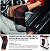 SB SOX Compression Knee Brace - Great Support That Stays in Place - Perfect for Recovery, Everyday Use - Best Treatment for Pain Relief, Meniscus Tear, Arthritis (Charcoal/Red, Medium)