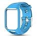 Feskio Accessory Replacement Soft Silicone Gel Watch Band Wristband Strap Sport Bracelet for Tomtom Runner 2 / Runner 3 / Spark 3 / Adventurer/Golfer 2 Sports GPS Running Smartwatch (One Size)
