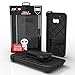 HTC 10 Case, Zizo [Bolt Series] with [HTC 10 Tempered Glass Screen Protector] Kickstand [Military Grade Drop Tested] Holster Belt Clip - HTC 10