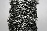 Barbed Wire - Leather Cords - 10 Yard/Spool, 5 Yard-Bunch Packing - Many Colors Including Metallic (5 Yards, Mtl. Grey (Barbed-47))
