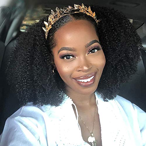 Afro-Kinky-Curly-Headband-Wig-150-Density-Human-Hair-Wigs-Remy-Brazilian-Full-Machine-Made-Wig-For-Women-Natural-Color-14-Inch