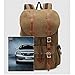 Vintage Canvas Backpack, Fresion Retro Bookbag Men Rucksack Fits up to 15-17'' Laptop (Canvas Khaki)