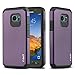 J&D Case Compatible for Galaxy S7 Active Case, Heavy Duty Dual Layer Hybrid Shock Proof Protective Rugged Bumper Case for Samsung Galaxy S7 Active Case, NOT Compatible with Galaxy S7, Purple