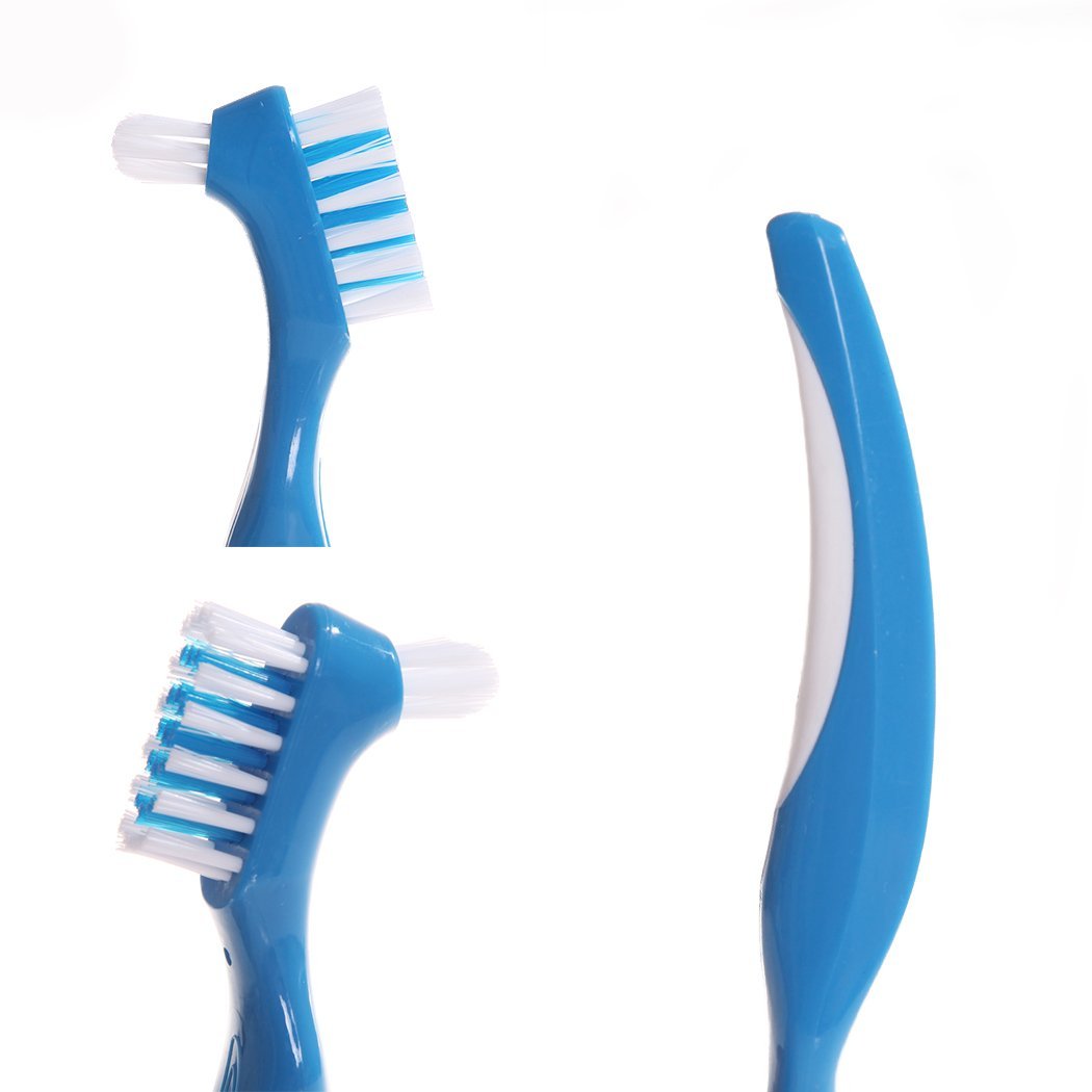 Denture Bath Box Case, Hatisan False Teeth Storage Box with Hanging Net Container, Premium Mouth Guard Box with Cleaning Brush (2Pcs) …: Health & Personal Care