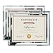 Giftgarden 8.5x11 Glass Frame Set of 2, Clear 8.5 x 11 Picture Frames for Certificate Document Award Tabletop Display