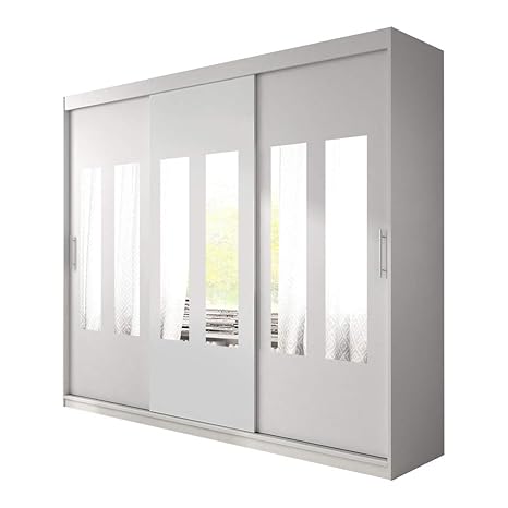 Alter Gm Large Modern Wardrobe Sliding Doors Mirrors Hanging Rail