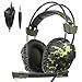 New Updated PS4 SA921 Gaming Headset,SADES SA921PLUS 3.5m Jack Stereo Over Ear Computer Gaming Headphone with Adjustale Mircrophone for Xboxone/PS4/Mac/Table/Phone/PC(Camo Green)