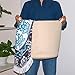 INDRESSME XL Cotton Rope Storage Basket Baby Laundry Basket Woven Baskets with Handle for Diaper Toy Off White Home Decor 16.0