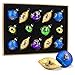 Valery Madelyn 14ct 71-107mm/2.75-4.2inch Regal Peacock Glass Christmas Ornament Tree Ball Decoration, 14 Pcs Metal Hooks Included …