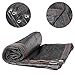 70% Black Shade Cloth with Grommets, 10'x10' Garden Shade Cover from Sun for Plant, Greenhouse, Pergola