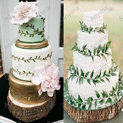 Anyana sugar leaf vine edible cake silicone fondant impression lace mat autumn cake decorating mold gum paste cupcake topper tool icing candy imprint baking moulds sugarcraft trimming