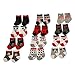 Disney Baby Boys' Toddler Mickey & Minnie Mouse Assorted Color Pair Socks Set, Grey, Black, White Collection, 0-6 Months