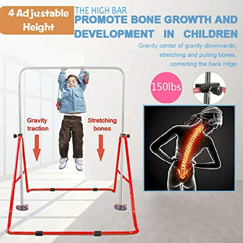 image for Youen Home Gymnastics Bars for Kids, Adjustable Height Gymnastic Horiz