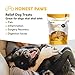 Honest Paws ALL NEW Relief Formula | Premium Hemp Dog Treats - Hip, Joint, and Pain Relief Supplement for Dogs - Made with 100% All Natural Pure Hemp Oil with Organic Turmeric - Peanut Butter Flavor