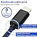 TNSO MFi Certified iPhone Charger Lightning Cable 5 Pack [3/3/6/6/10FT] Extra Long Nylon Braided USB Charging & Syncing Cord Compatible iPhone Xs/Max/XR/X/8/8Plus/7/7Plus/6S/6S Plus/SE/iPad/Nan More