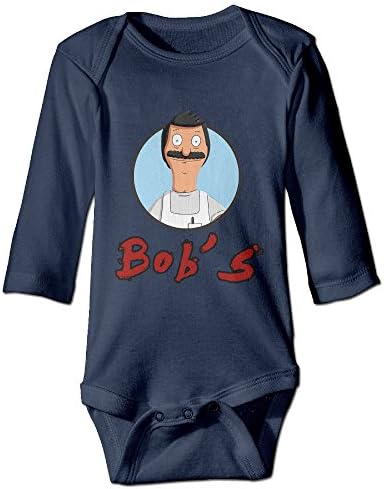 Bobs Burgers Baby Girls Navy Long Sleeve Rompers Bodysuits