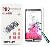 Ebestsale 2.5D Round Edge 0.3mm 9H Ultra Slim Nano Tempered Glass Screen Protector Film With Perfect Anti-scratch/Shatterproof/Fingerprint & water & oil resistant(For LG G3 D855)