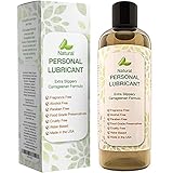 Natural Water Based Lube - Lubricant for Sensitive Skin - Personal Moisturizer for Women and Men - Silicone Free Gel with Aloe and Carrageenan - Smooth Glide - PH Balance - Toy Safe