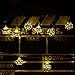 Goodia LED String Lights, Battery Operated 40 LED Gold Moroccan for Bedroom,Curtain,Patio,Lawn,Landscape,Fairy Garden,Home,Wedding,Holiday,Christmas Tree,Party (Warm White)