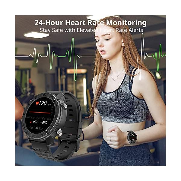 Blackview Smart Watch, X5 Fitness Tracker Heart Rate Monitor Watch, IP68 Waterproof Sport Smart Watch for Men Women, 1.3…