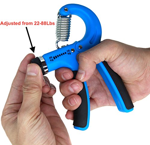 Hand Grip Strengthener Adjustable Resistance 22-88 Lbs Non-slip Hand Exerciser Grip for Athletes Pianists Kids - Thumbnail 3